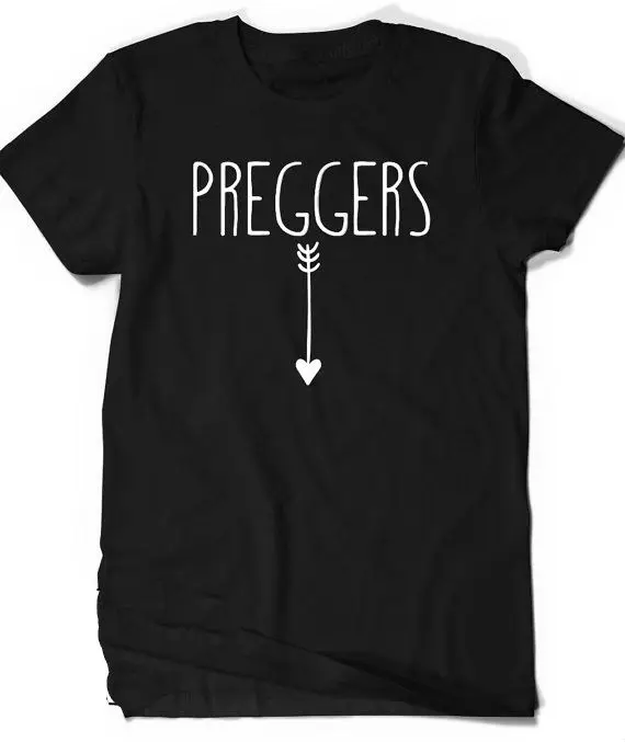 

Женские футболки с принтом букв Preggers, хлопковая Повседневная забавная Футболка для леди, топ, футболка, хипстерская черная, Прямая поставка