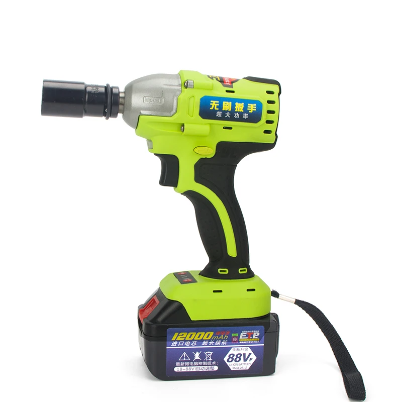 Бесщеточный/беспроводной электрический Гайковерт ударный торцевой ключ 18-88 в Li