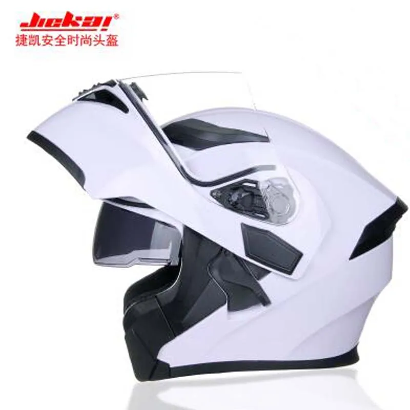JIEKAI прозрачный противотуманные линзы мотоциклетный шлем Зимний теплый двойной