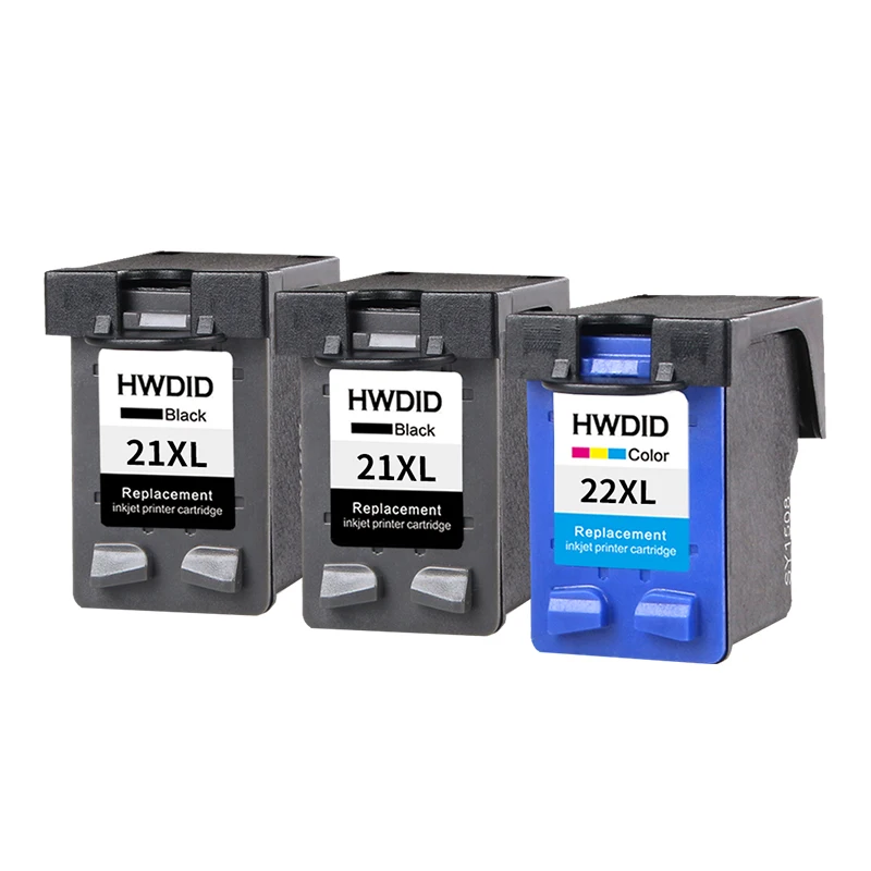 22XL x1 21XL x2 HWDID 21XL 22XL Заправка картриджей Замена для hp/hp 21 для hp/hp 21 с чернилами hp Deskjet 3910 3930 3940 D1311 D1320 D1330 D1341 D1455 - Цвет: 22XL x1 21XL x2