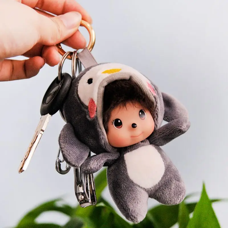 Upscale 11cm plush dolls keychain stuffed mini reborn doll as women bag decoratio kawaii pendant for friend gifts or baby toys | Игрушки и