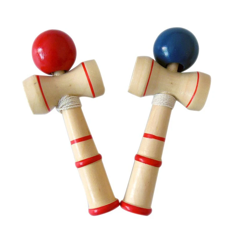 C Random Color 1PC Детские игрушки Kendama 12 см, деревянные игрушки Kendama, умелые Игрушки Для Жонглирования, игрушки для снятия стресса, обучающая игрушка для взрослых и детей, Спорт на открытом воздухе - Цвет: C Random Color 1PC