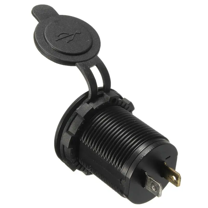

New Arrvial DC 12-24V Waterproof Universal Car Charger Vehicle Dual USB Charger 2 Port Power Socket 5V 2.1A/1A High Quality