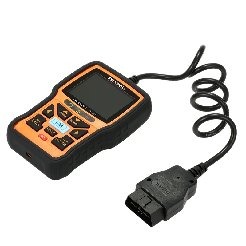 Оригинальные Foxwell nt301 OBDII/EOBD Code Reader лучше чем Autel AL519 Multi Язык бесплатного