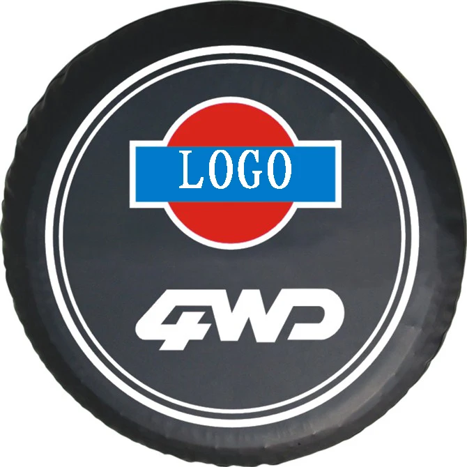 

15"16"4x4 Spare Wheel Cover PVC Leather Spare Tire Cover for Jeep Trailer RV SUV Truck Tough Tire Wheel Soft Cover