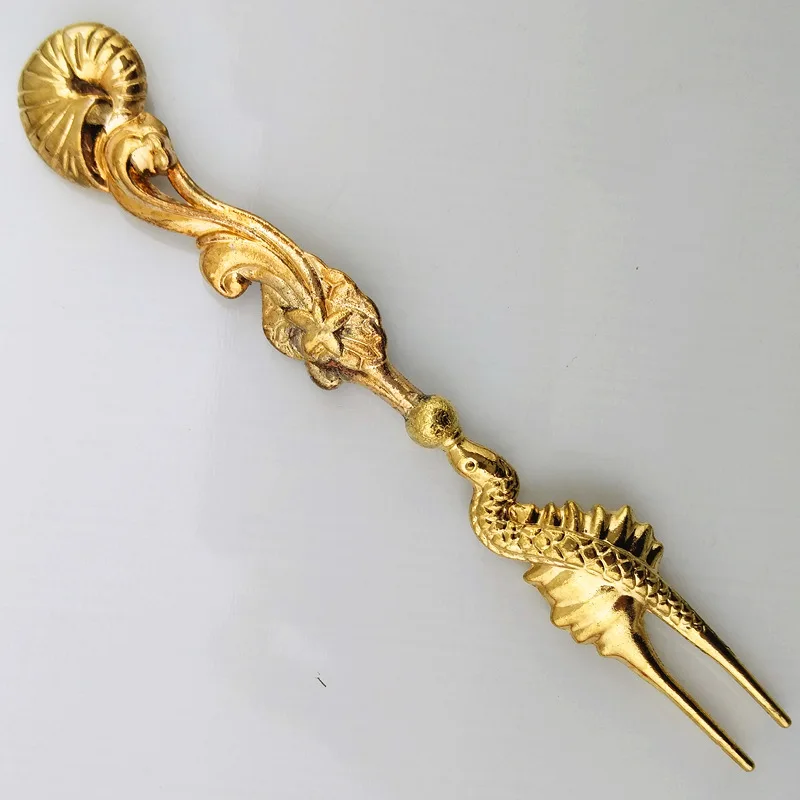 4 шт./лот модная винтажная вилка для фруктов в европейском стиле ретро торта