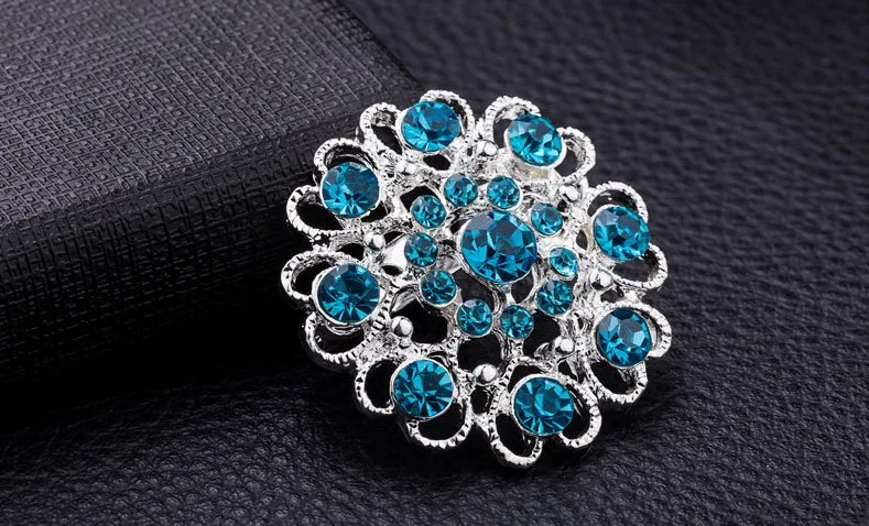 Popular brooch jewelry Zinc-alloy round cut diamond-love heart pin European style brooches collar for gifts | Дом и сад