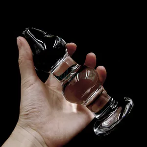 Анальный фаллоимитатор из большого стекла Pyrex, искусственный член, мастурбатор, интимная игрушка для женщин и мужчин для геев, 48 мм