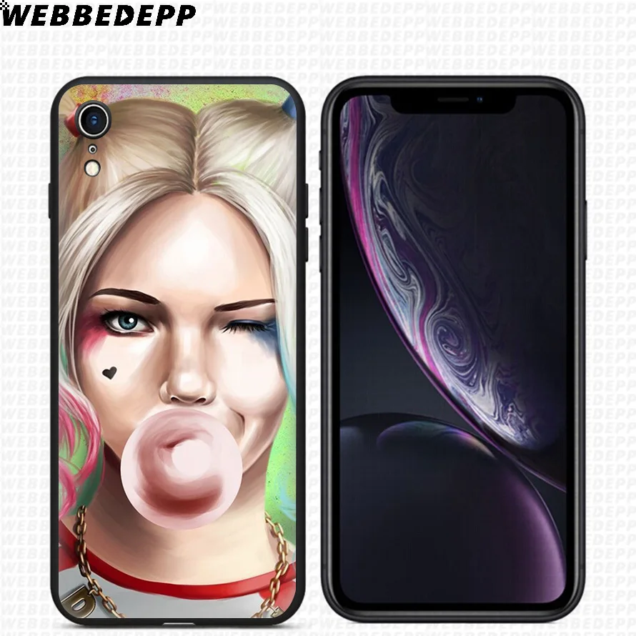 WEBBEDEPP Harley Quinn отряд самоубийц мягкий силиконовый чехол для iPhone 11 Pro Xr Xs Max X или 10 8 7 6