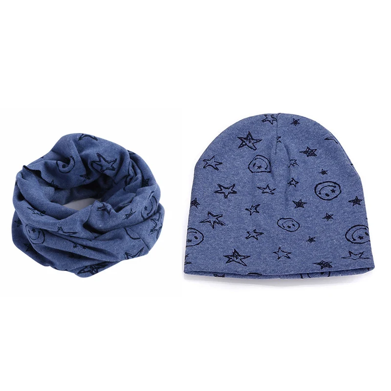 RUNMEIFA/Новая модная шапка и шарф для детей осенне весенний теплый комплект шапки со