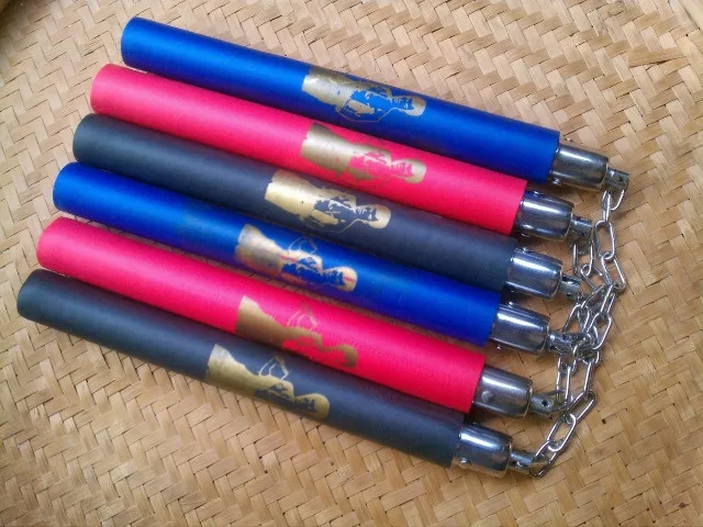 Брюс Ли конгфу Nunchakus Пена Мягкий Nunchaku Металл Вертлюг и цепь кунг фу Nunchucks SPT 004|kung