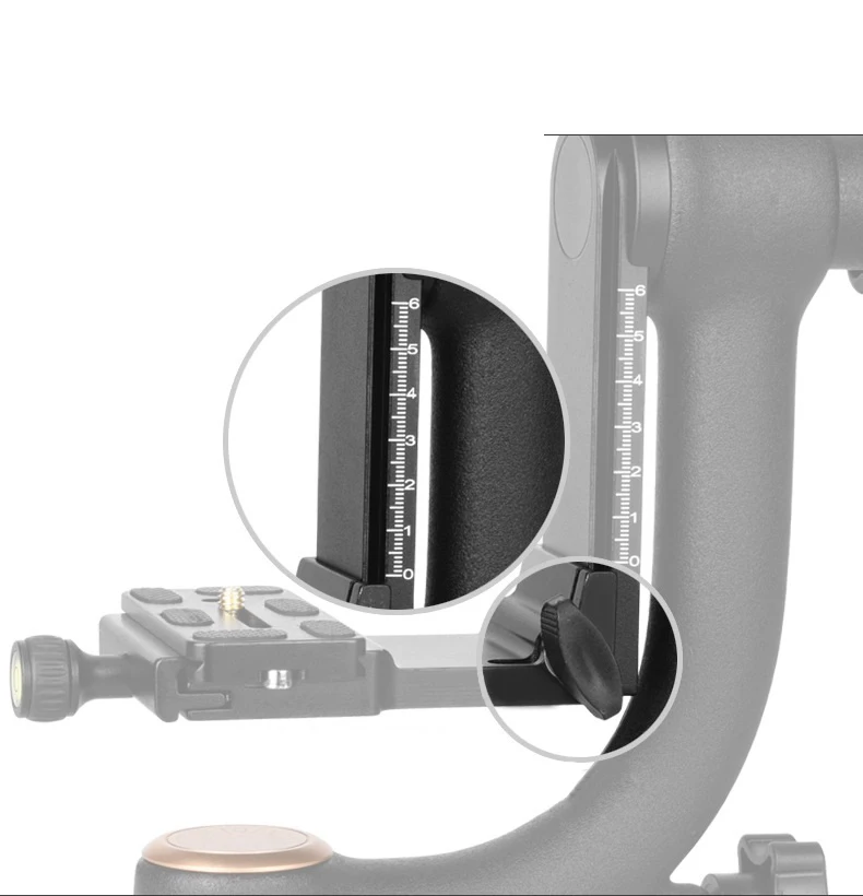 Оригинальный QZSD Pro 1/4 &quot360 градусов Поворотный панорамный шарнирный зажим штатив