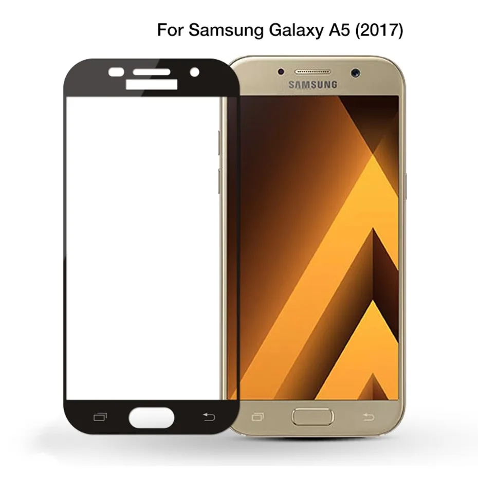 Закаленное стекло с полным покрытием для samsung a5 a6 a7 a8 2018 защитная пленка экрана a3