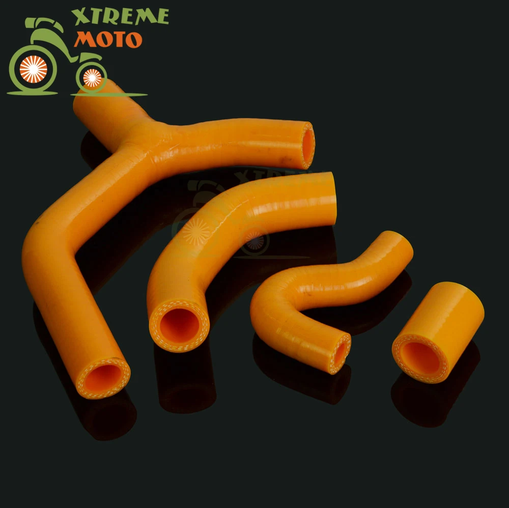 Оранжевый силиконовый Радиатор Охладитель шланг для охлаждающей жидкости набор