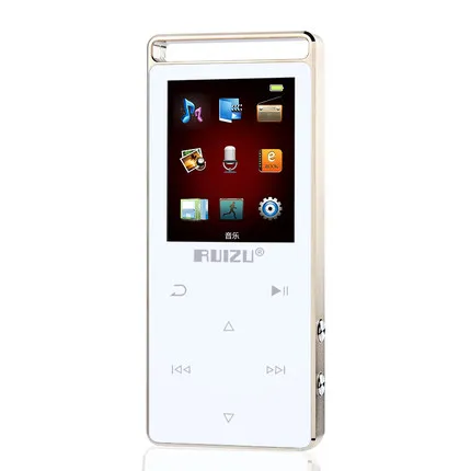 MP3 плеер ruidu D01 с bluetooth, 8 ГБ, сенсорный экран, 1,8 дюймов, диктофон, FM Электронная книга, часы, видео, USB, MP3, музыкальный плеер - Цвет: white
