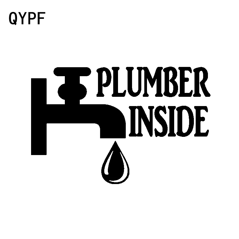 Интересная виниловая наклейка QYPF 13 7 см * 9 для сантехники внутри автомобиля на