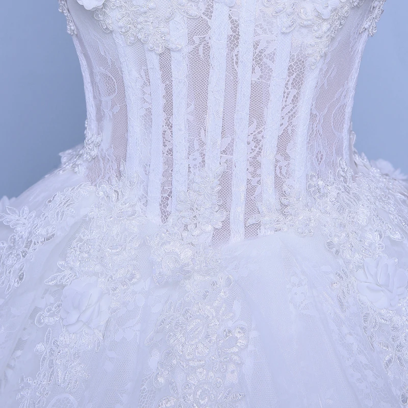 CX блеск пикантные кружевные цветы свадебные Dress ES невесты бальное платье bryllup