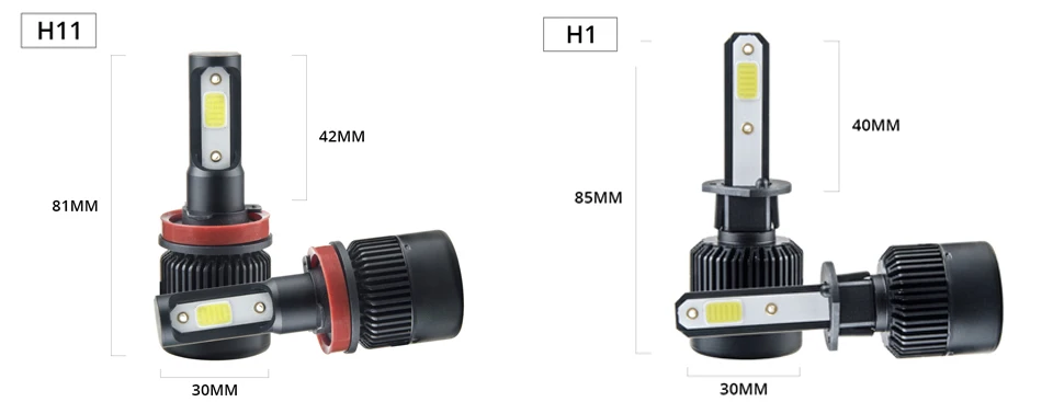 H4 светодиодный фар автомобиля лампы H7 светодиодный H1 H11 H8 HB3 HB4 9005 9006 8000LM 6500K 12В противотуманные лампы светодиодный фары для автомобилей авто фары