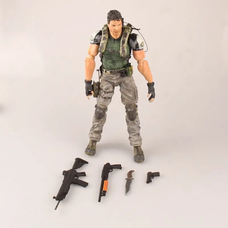 Серия Biohazard Around Play Arts измененная па Криса Редфилда детская игрушка-фигурка