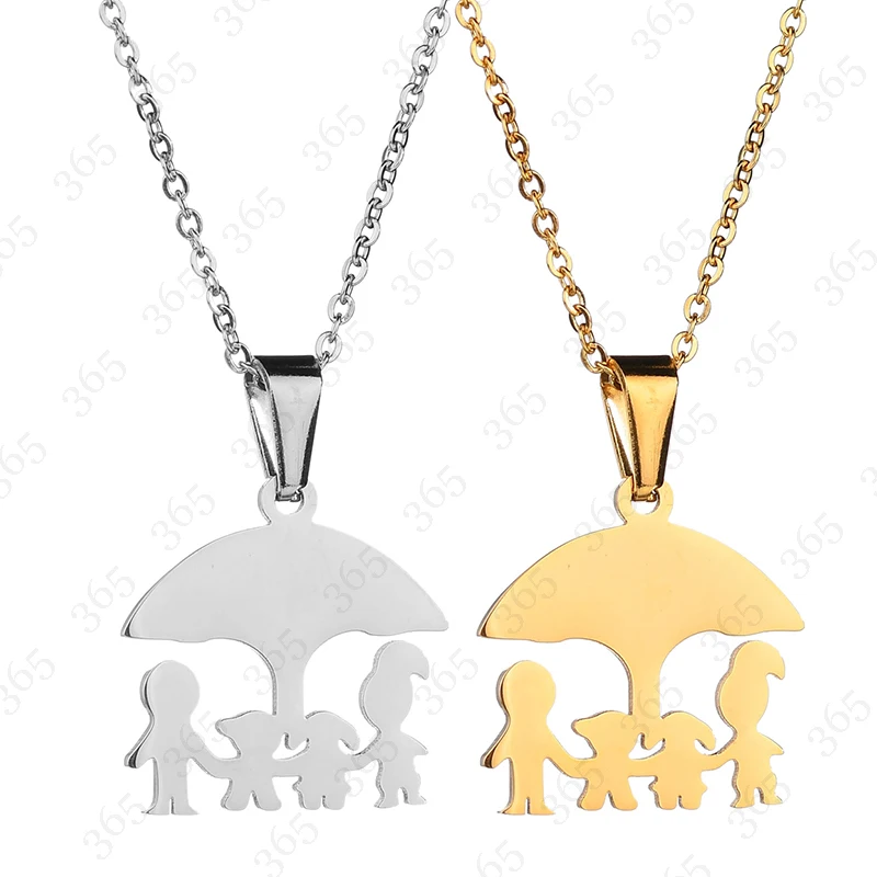 Высокое качество ожерелье из нержавеющей стали для папы мамы мальчика и девочки