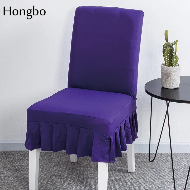 

Hongbo Solid Color Removable Chair Cover Stretch Elastic Slipcovers Restaurant For Weddings Banquet Folding Hotel Chair Covering