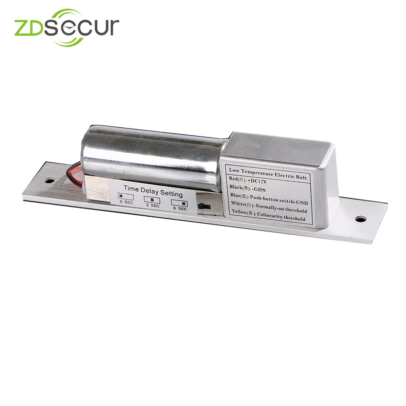 DC 12V Electric Drop Bolt Lock with 2 cable for Door Access Control without time delay glass door ZDEL01 | Безопасность и защита