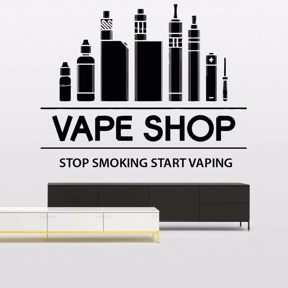 Vape Vaping Shop Bar Настенный декор для комнаты художественная виниловая настенная