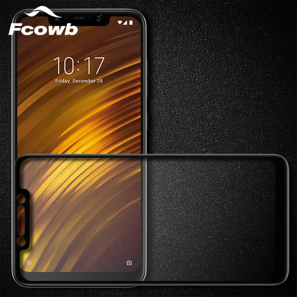 Стекло для Xiaomi Pocophone F1 закаленное 0 3 мм 5D с уровнем твердости 9 H полное покрытие