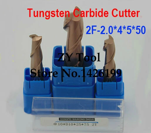 

cnc cutter tool TAPC tungsten alloy milling cutter HRC60 2F*2.0*4*5*50,CNC machine, milling machine, CNC milling tools, Nc tool