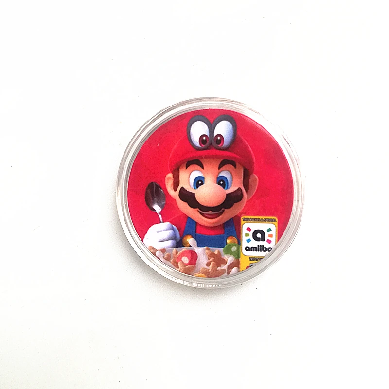 1 шт./партия, Супер Марио крупы NFC Amiibo напечатаны NFC карты Коллекционная монета тег зерновые вкусные(только NFC карты