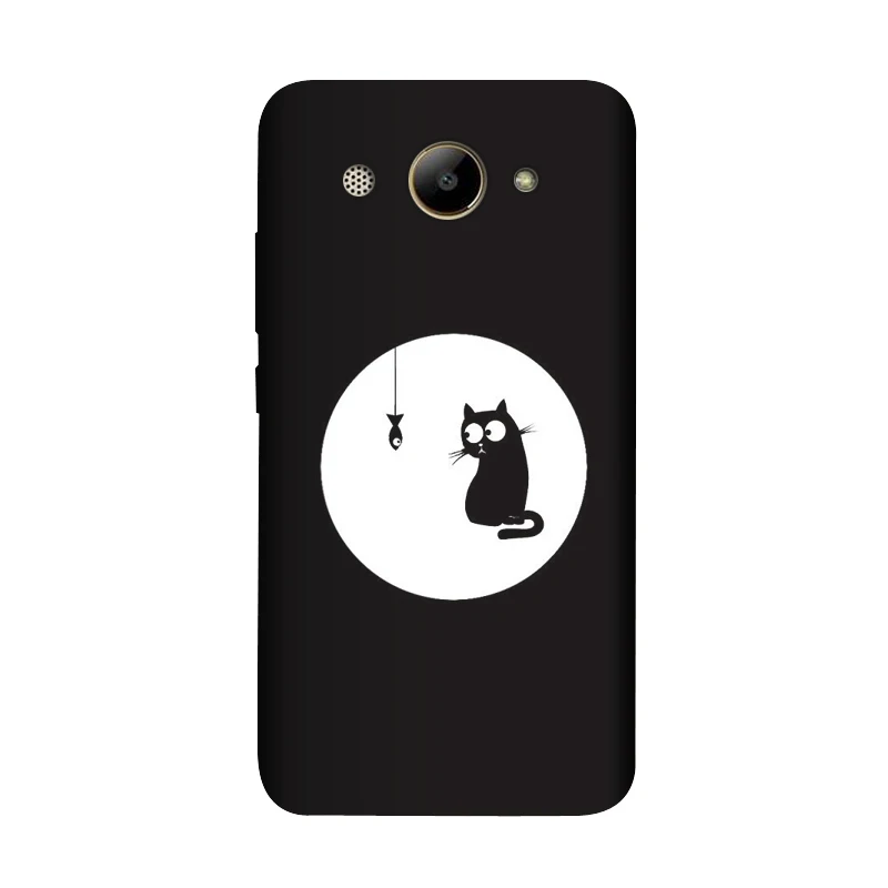 As picture showing Мягкий чехол PENSEN из ТПУ 5,0 дюйма для huawei Y3, чехол, матовый чехол с рисунком для huawei Y5 lite, чехол для телефона s, чехол с котом - Цвет: As picture showing