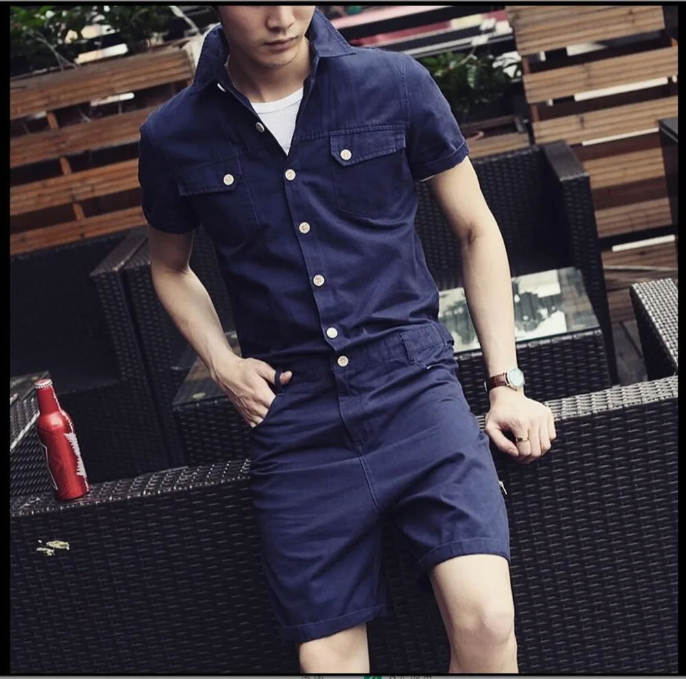 Hot 2021 New Men And Women Overalls Siamese Pants Casual Slim Sleeve Solid Color Leotard Men's Jumpsuit Costumes