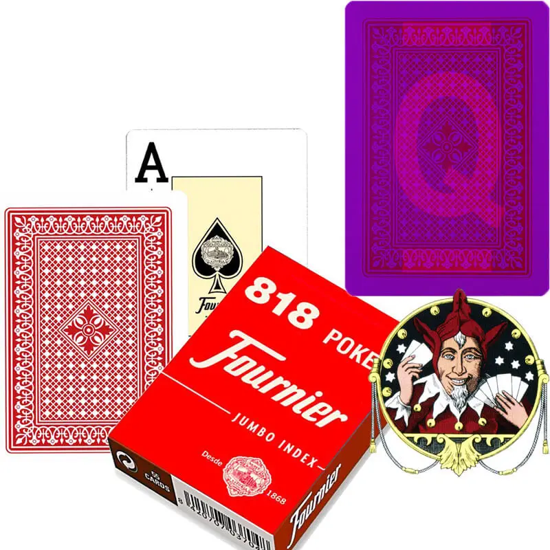 1 Red Fournier 818 Jumbo Index светящиеся чернила трюк покерные игровые покер с невидимой маркировкой для игр казино и волшебных шоу - Цвет: 1 Red
