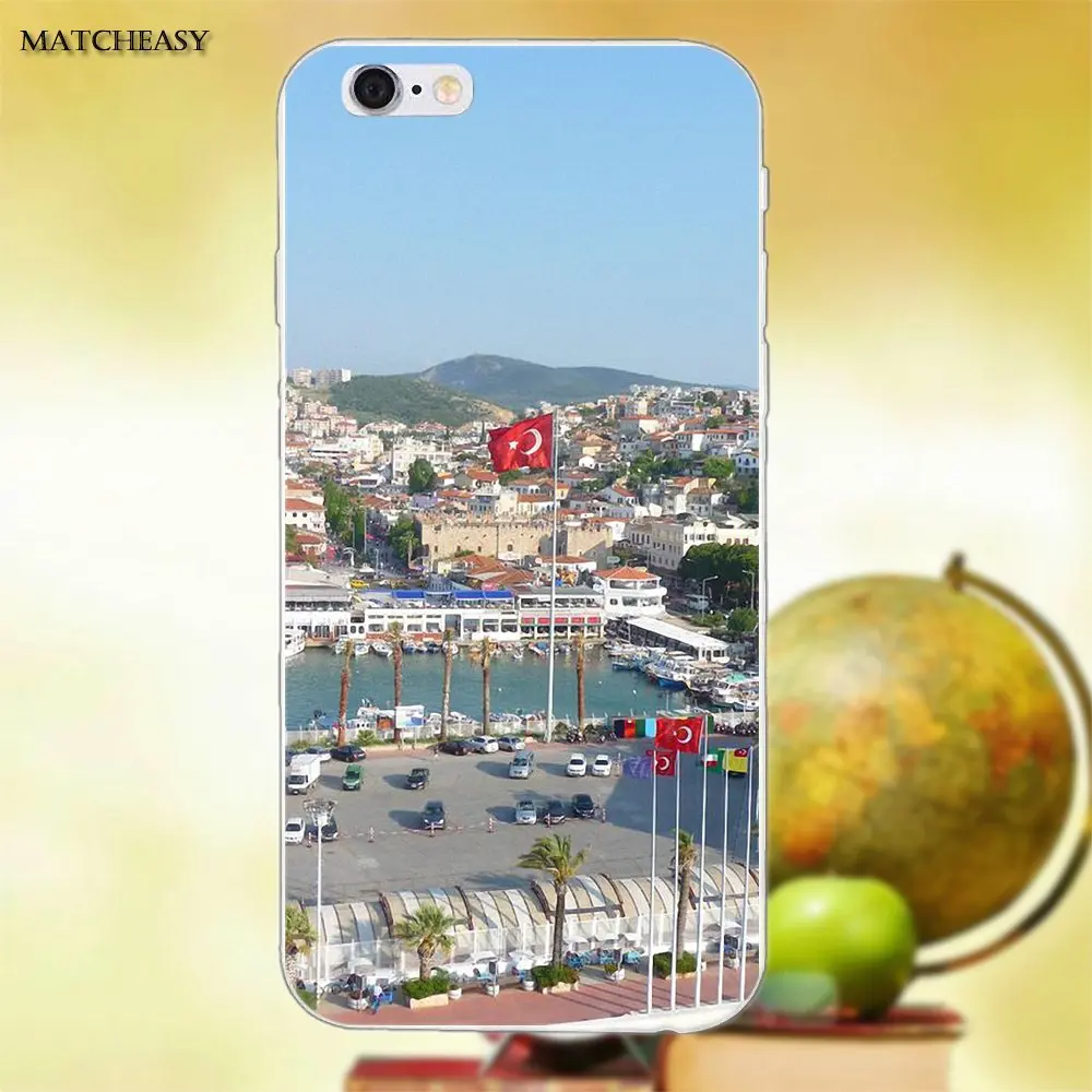 Мягкий силиконовый прозрачный чехол из ТПУ с турецким флагом для Apple iPhone X XS Max XR 4 4S