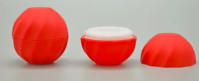 Red 50 шт./лот пустой косметический шар контейнер 7 г баночка для бальзама для губ блеск для глаз крем образец чехол - Цвет: Red