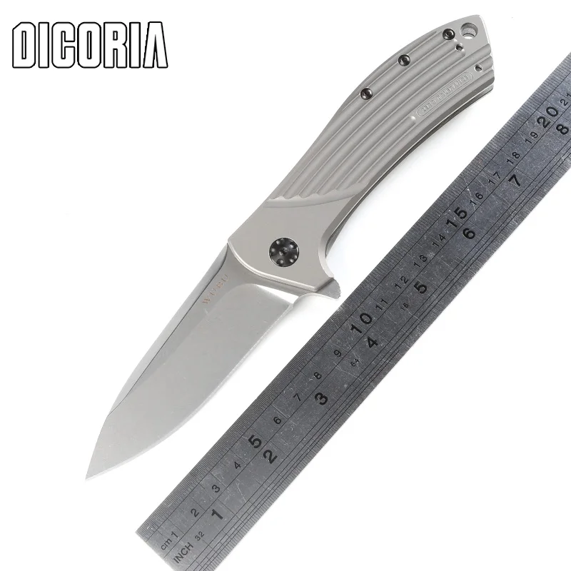 DICORIA ZT 0801 шарикоподшипник тактический складной Ножи M390 лезвие Титан ручка