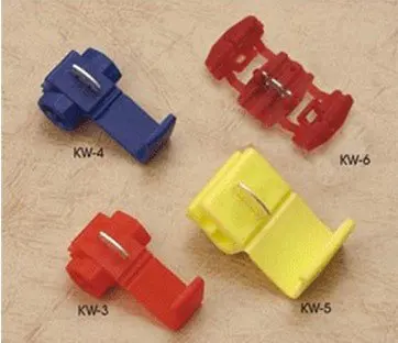 Шотландский замок быстрого соединения 22 18AWG провода разъем (kw 3 красный) 100 шт +