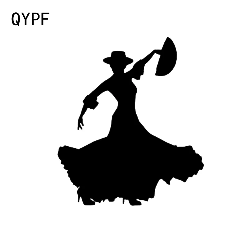 QYPF 12*13 8 модные танцоры люди Декор персонализированные наклейки для автомобиля