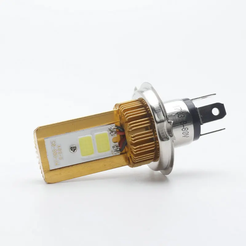 2018 г. светодиодные автомобильные лампы H4 мотоциклетные фары ампулы Cob 8 80 в 6000 лм