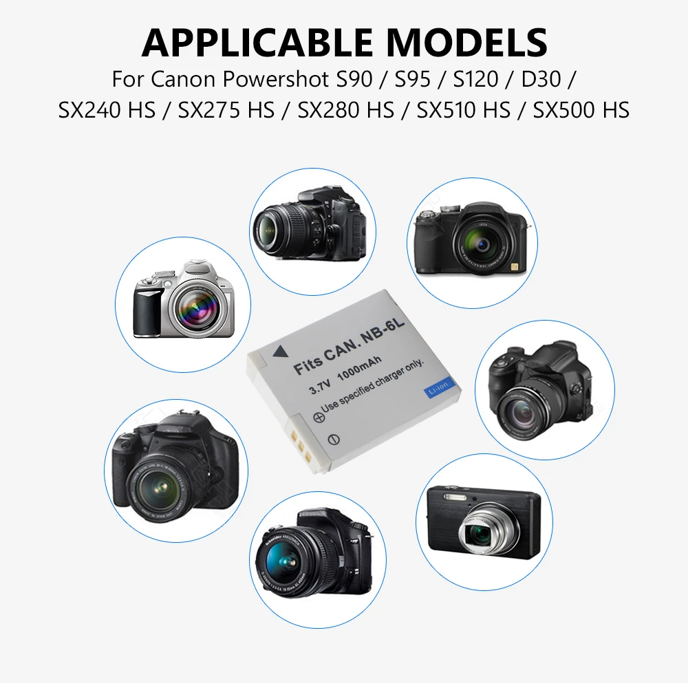 Postuman NB 6L литий ионный аккумулятор 1000 мАч для камеры Canon Powershot S90 S95 S120 SX240 HS SX275 SX280 SX510