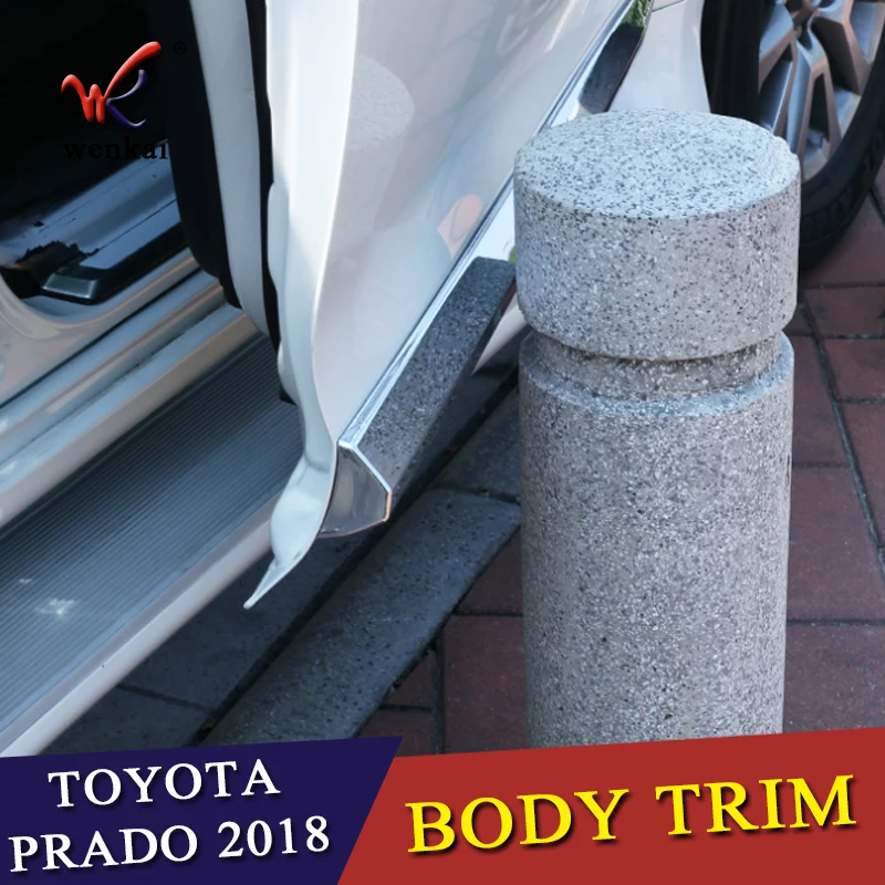 Автостайлинг для Toyota Prado FJ150 2018 ABS хромированный корпус двери боковая обшивка