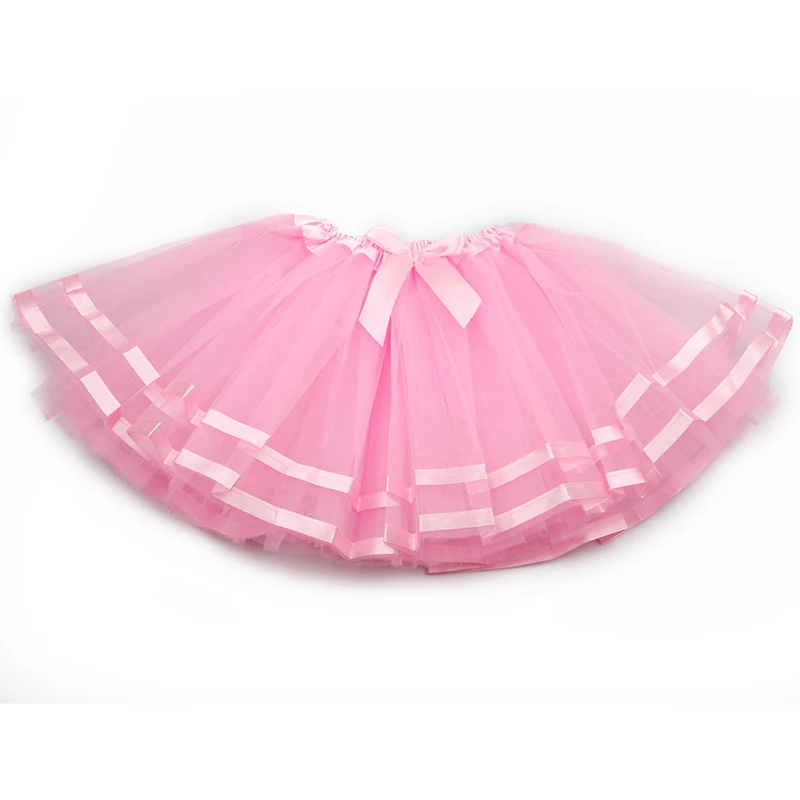 Skirt 8B Многослойные радужные юбки-пачки для маленьких девочек, с Бандана с единорогом, бальное платье для маленьких девочек, балетное платье для маленьких девочек с единорогом на день рождения - Цвет: Skirt 8B