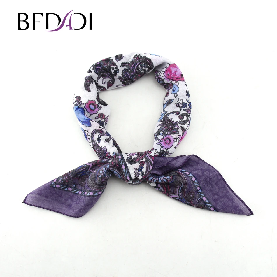 BFDADI/2019 Лидер продаж небольшой квадратный шарф хлопковый женский элегантный Для