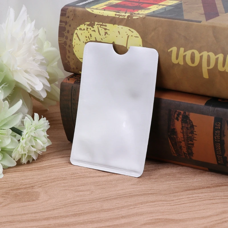 Против сканирования RFID рукав протектор кредитной ID карты Алюминиевый держатель фольги анти-сканирования карты рукав