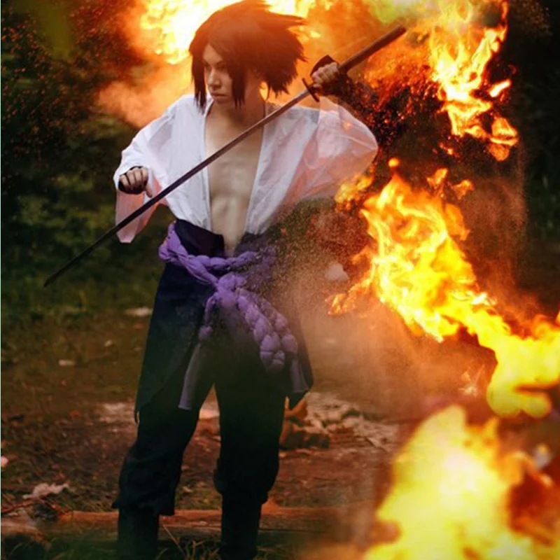 2019 Uchiha Sasuke маскарадные костюмы аниме Наруто одежда 3 поколения Топы + штаны