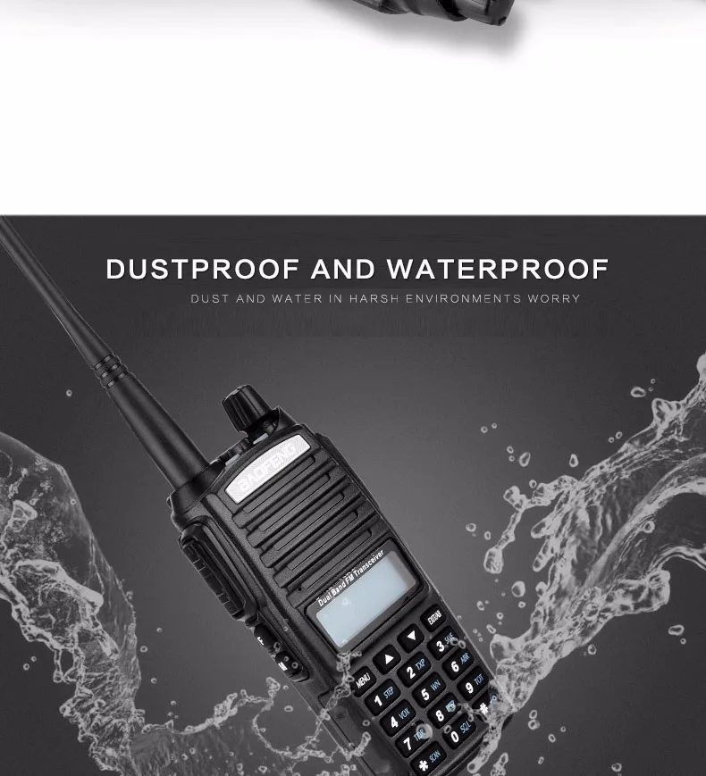 Рация BaoFeng UV-82 двухдиапазонный 136-174/400-520 MHz FM Ham двухсторонний радиоприемопередатчик BaoFeng 82 CB радио