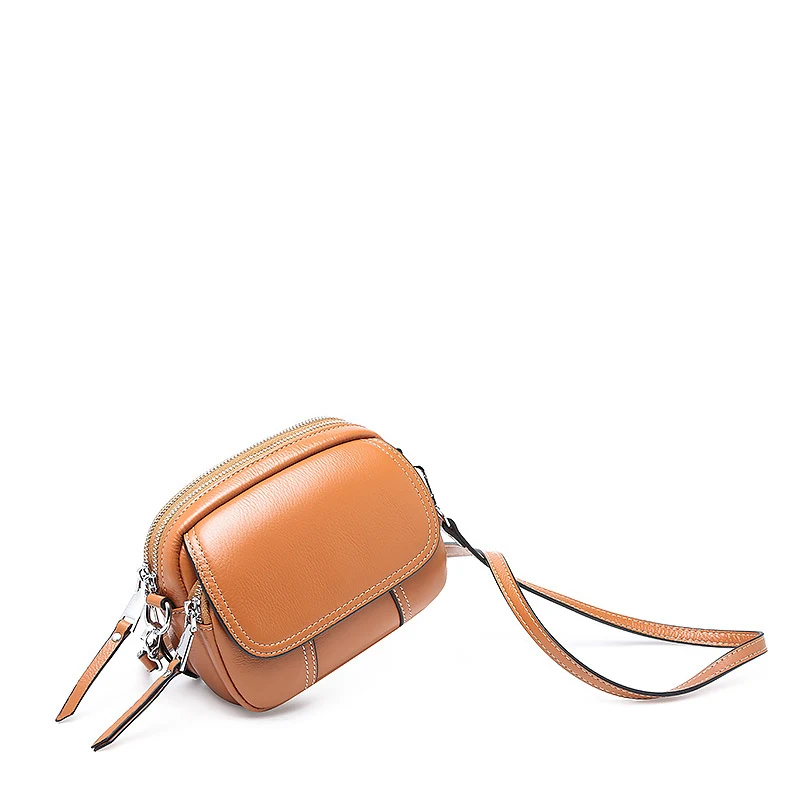 ESUFEIR Fashion Genuine Leather Lady Bags Mini Square Bag Shoulder Crossbody Luxury Brand Designer Small Round Package | Багаж и сумки