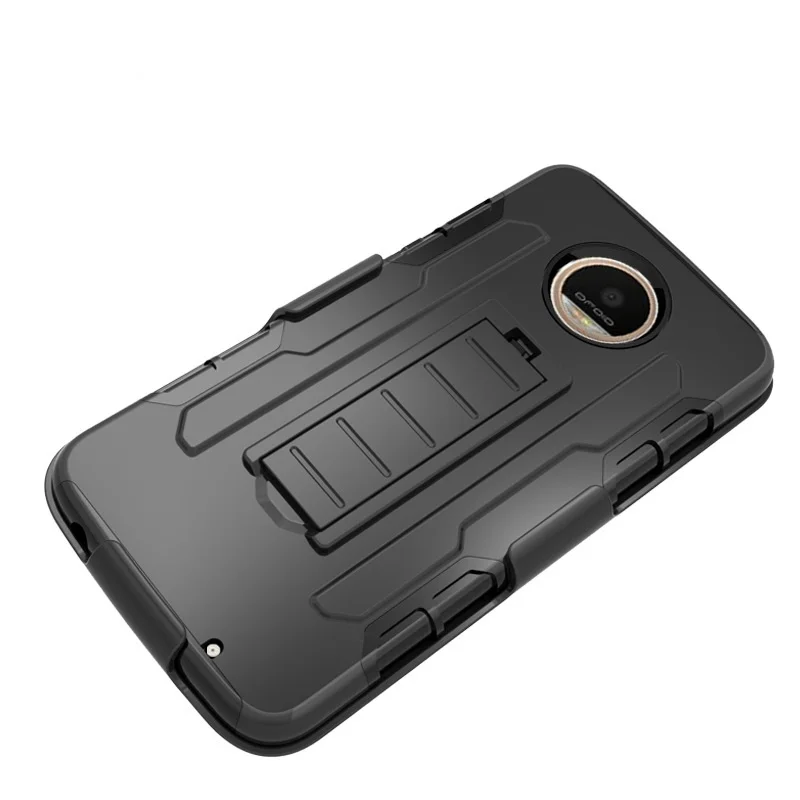 Противоударный двухслойный чехол с зажимом для ремня и подставкой на 360 градусов
