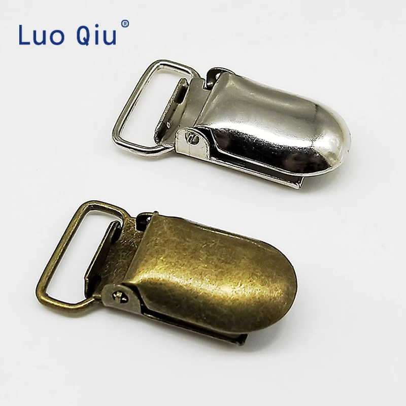Luo Qiu 5 шт./лот 15 мм 0 6 дюйма детская круглая металлическая пустышка зажим держатели