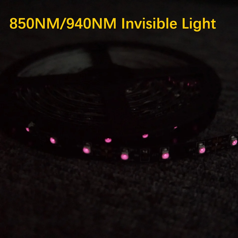 Светодиодная ИК лента 850 нм 940 световые полосы SMD3528 2 м 5 60 светодисветодиодный s/M